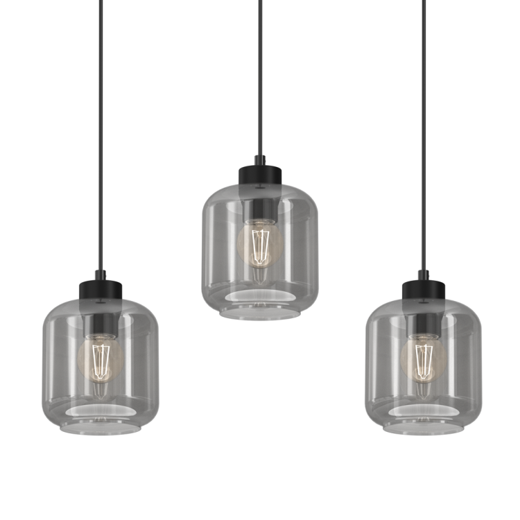 Lampa wisząca SOMBRA SMOKED  3xE27 MLP8374 Milagro