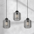 Lampa wisząca SOMBRA SMOKED  3xE27 MLP8374 Milagro