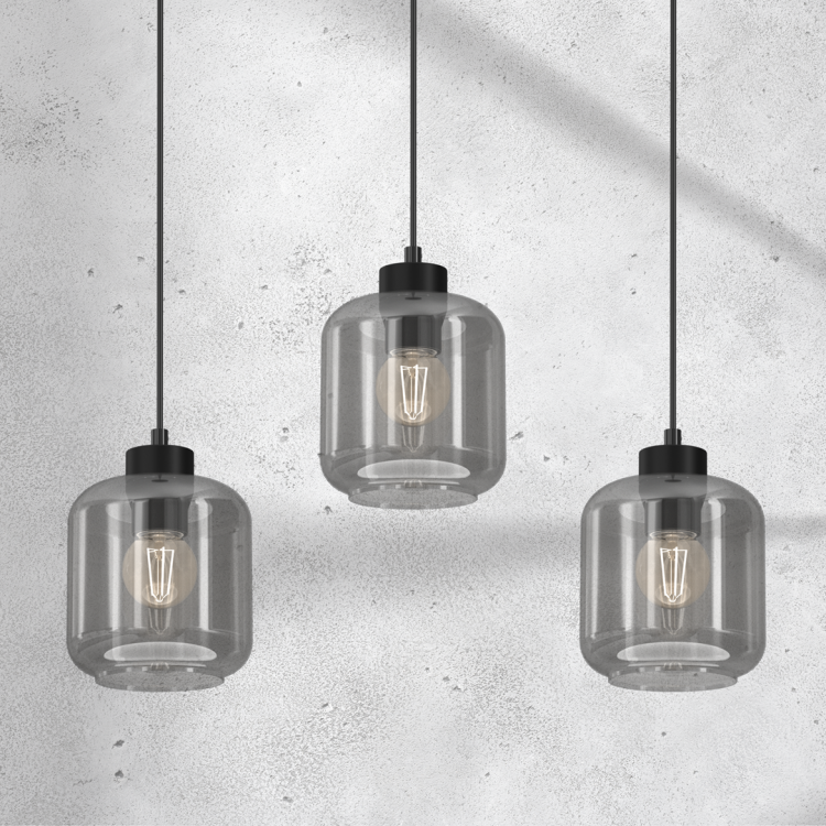 Lampa wisząca SOMBRA SMOKED  3xE27 MLP8374 Milagro