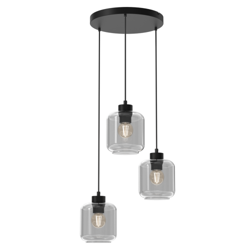 Lampa wisząca SOMBRA SMOKED 3xE27 MLP8375 Milagro