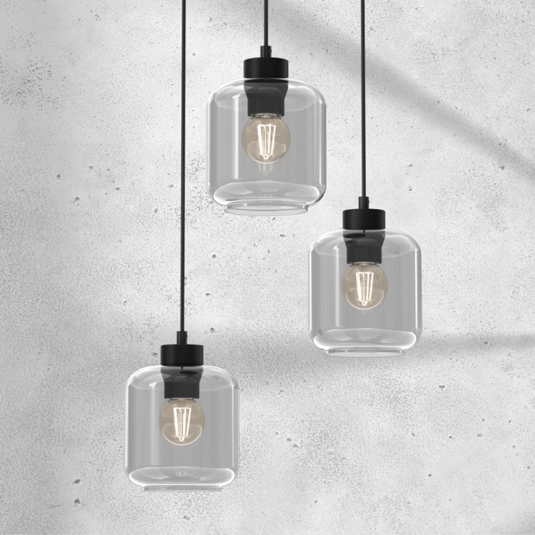 Lampa wisząca SOMBRA SMOKED 3xE27 MLP8375 Milagro