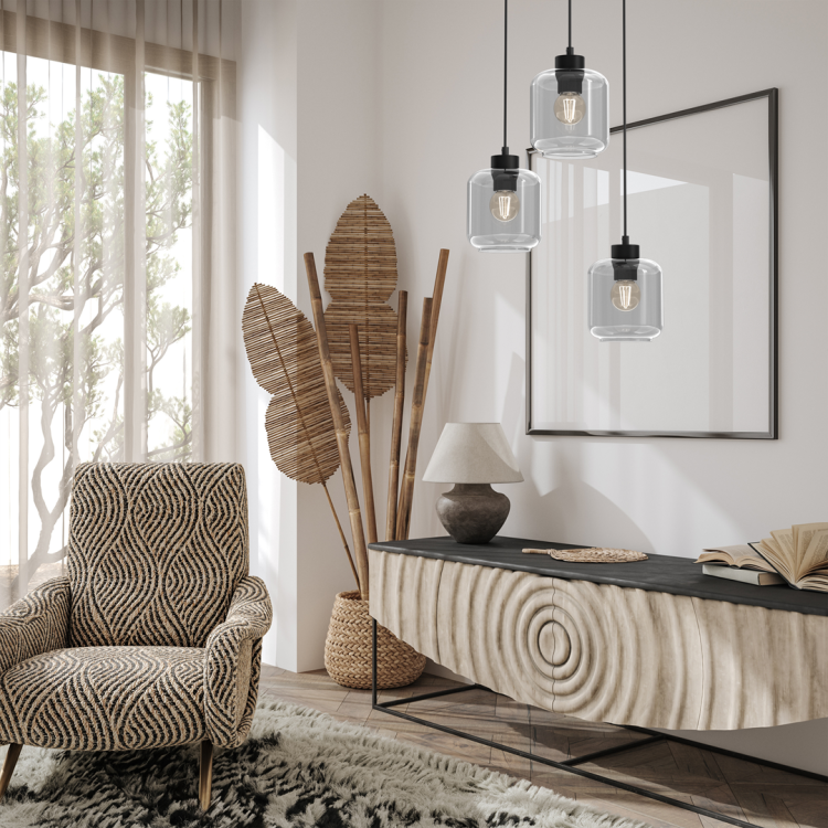 Lampa wisząca SOMBRA SMOKED 3xE27 MLP8375 Milagro