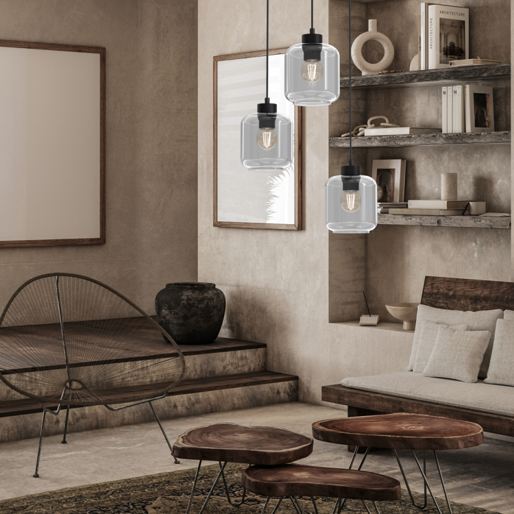 Lampa wisząca SOMBRA SMOKED 3xE27 MLP8375 Milagro
