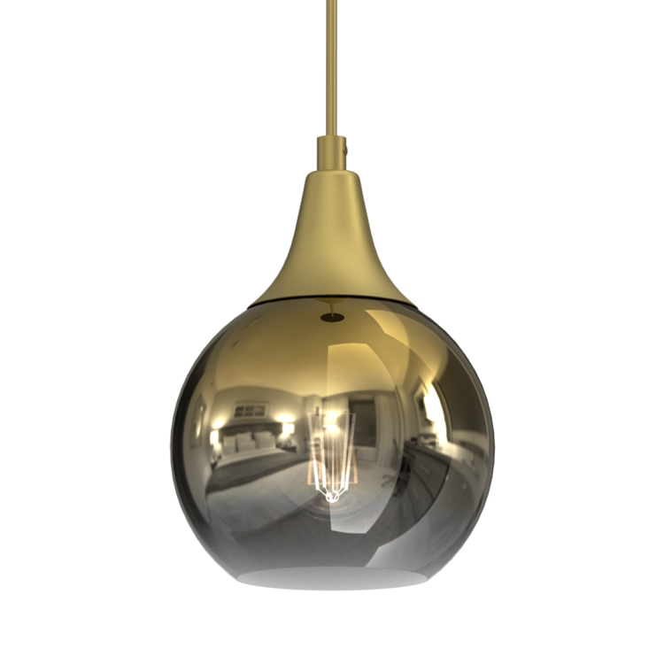 Lampa wisząca MONTE GOLD fi 150 1xE27 MLP8401 Milagro