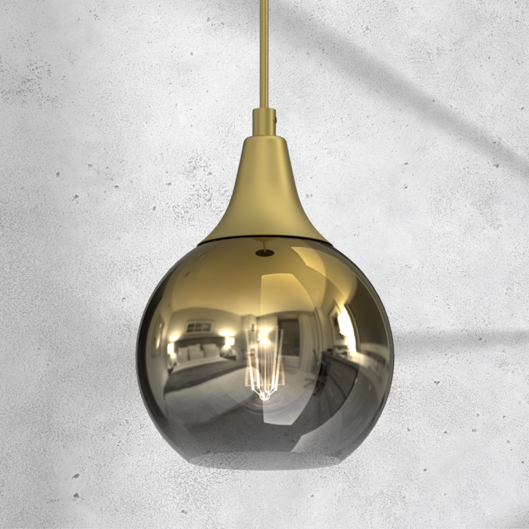 Lampa wisząca MONTE GOLD fi 150 1xE27 MLP8401 Milagro