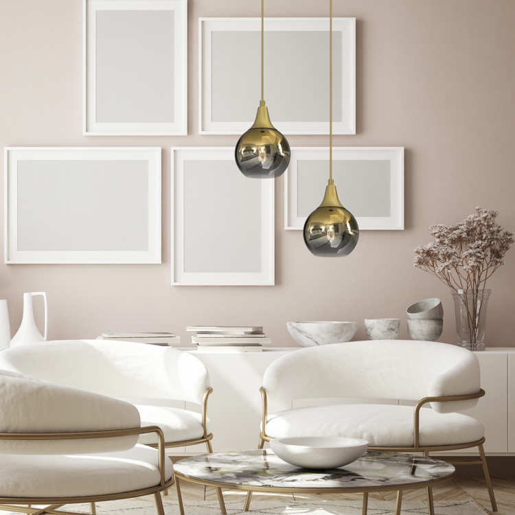 Lampa wisząca MONTE GOLD fi 150 1xE27 MLP8401 Milagro