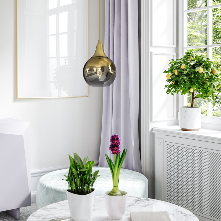 Lampa wisząca MONTE GOLD fi 150 1xE27 MLP8401 Milagro