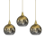 Lampa wisząca MONTE GOLD 3xE27 MLP8402 Milagro