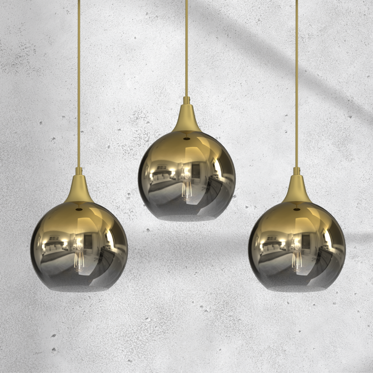Lampa wisząca MONTE GOLD 3xE27 MLP8402 Milagro