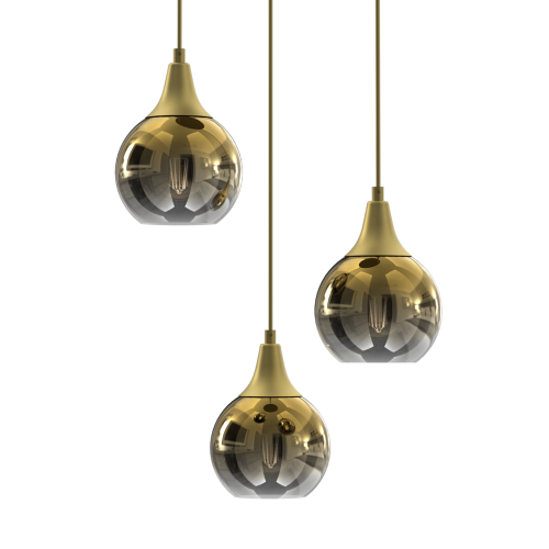 Lampa wisząca MONTE GOLD 3xE27 MLP8403 Milagro