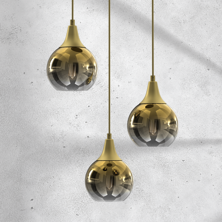 Lampa wisząca MONTE GOLD 3xE27 MLP8403 Milagro