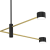 Lampa sufitowa wisząca Industrialna Loft CROSS GOLD 4xGX53 MLP8419 Milagro GX53 x4 nowoczesna oprawa oświetleniowa metalowa nad stół blat wyspę złota złoto czarna Inspiracje Premium