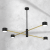 Lampa sufitowa wisząca Industrialna Loft CROSS GOLD 4xGX53 MLP8419 Milagro GX53 x4 nowoczesna oprawa oświetleniowa metalowa nad stół blat wyspę złota złoto czarna Inspiracje Premium
