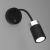 Lampa ścienna Kinkiet z włącznikiem Industrialny JOKER BLACK/CHROME 1xGU10 MLP8534 Milagro GU10 Loft lampka nocna do sypialni flex elastyczna regulowana nowoczesny metalowy czarny czarna chrom pojedynczy Inspiracje Premium