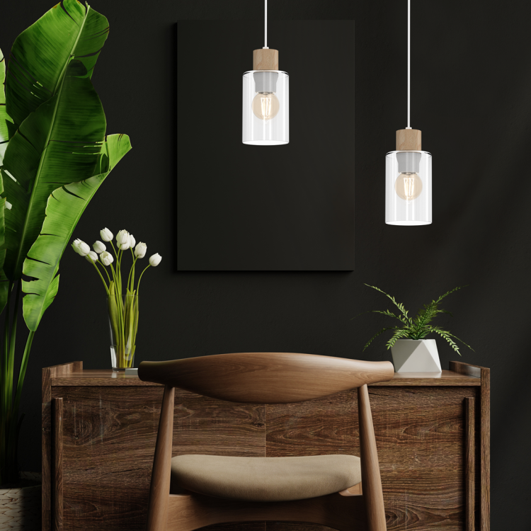 Lampa wisząca MADERA 1xE27 MLP8554 Milagro