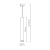 Lampa wisząca HUDSON BLACK 1xGU10 MLP8791 Milagro
