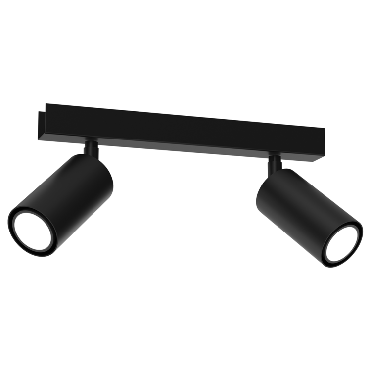 Lampa sufitowa HUDSON BLACK 2xGU10 MLP8795 Milagro