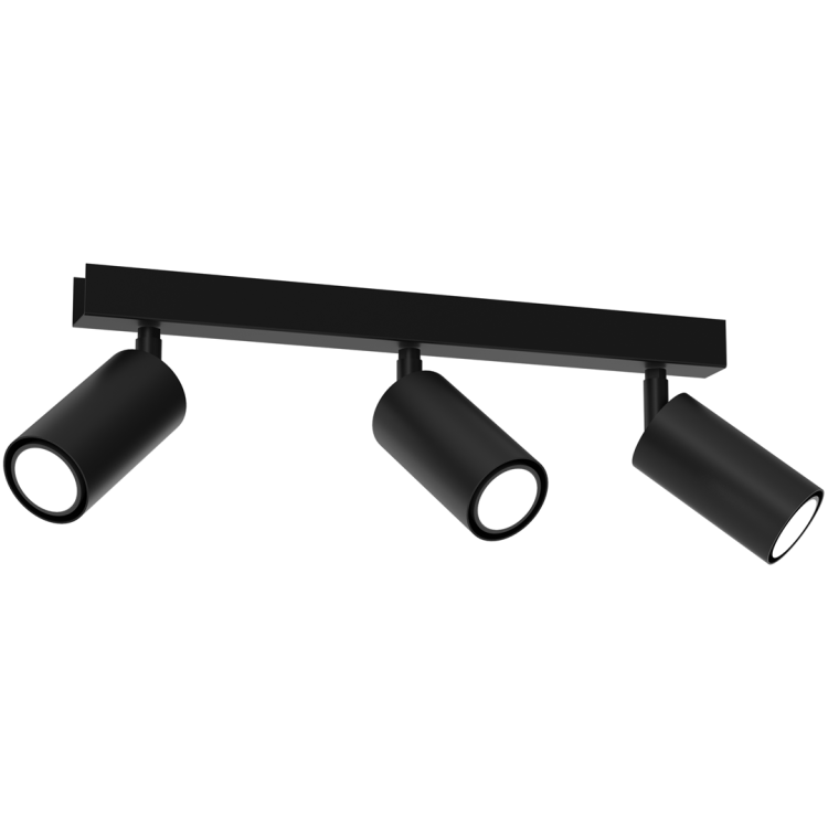 Lampa sufitowa HUDSON BLACK 3xGU10 MLP8796 Milagro