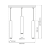 Lampa wisząca HUDSON WHITE 3xGU10 MLP8799 Milagro