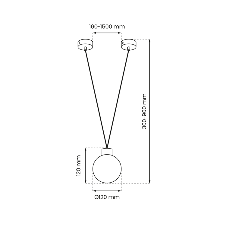 Lampa wisząca CAPRI 1xG9 MLP8817 Milagro