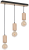 Lampa sufitowa wisząca żyrandol punktowa LINES 3xE27 MLP8826 Milagro 3x E27 Loft nowoczesna oprawa oświetleniowa tuba zwis drewno drewniana Inspiracje Premium