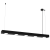 Lampa sufitowa wisząca listwa Industrialna Loft ALEXANDER 5xGX53 MLP8834 Milagro 5x GX53 90cm nowoczesna oprawa oświetleniowa metal czarny czarna zwis Inspiracje Premium
