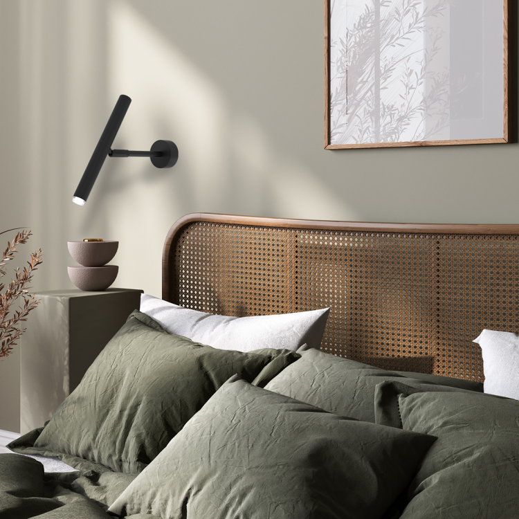 Lampa ścienno-sufitowa Kinkiet Industrialny MONZA BLACK 1xG9 max 8W LED MLP8837 Milagro 1x G9 Loft nowoczesny metalowy czarny czarna pojedynczy Inspiracje Premium