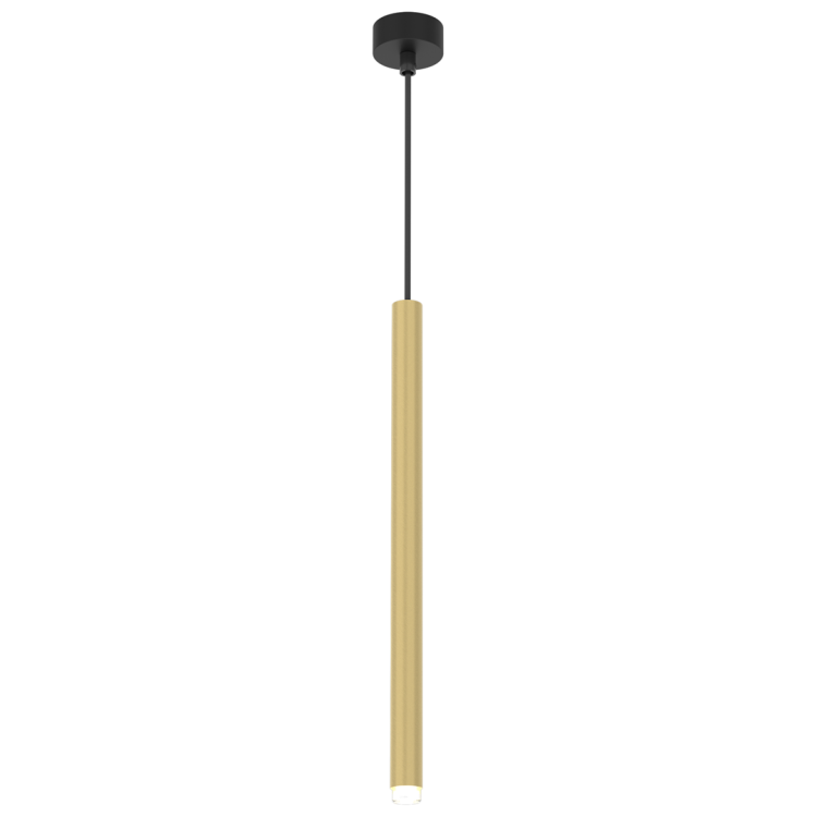 Lampa sufitowa wisząca żyrandol punktowa Industrialna MONZA BRASS 1xG9 max 8W LED MLP8839 Milagro 1x G9 Loft nowoczesna oprawa oświetleniowa tuba zwis czarny czarna złoty czarno złota Inspiracje Premium