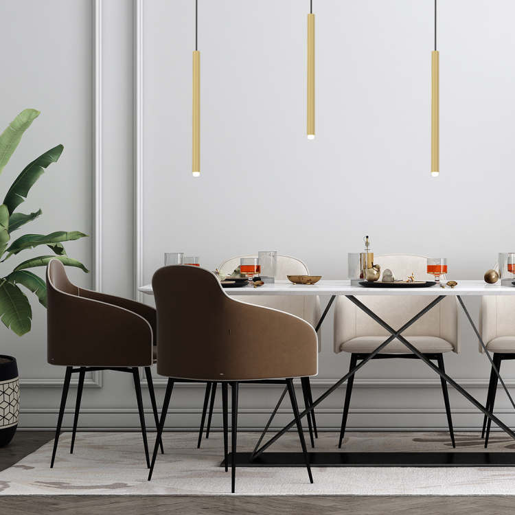 Lampa sufitowa wisząca żyrandol punktowa Industrialna MONZA BRASS 1xG9 max 8W LED MLP8839 Milagro 1x G9 Loft nowoczesna oprawa oświetleniowa tuba zwis czarny czarna złoty czarno złota Inspiracje Premium