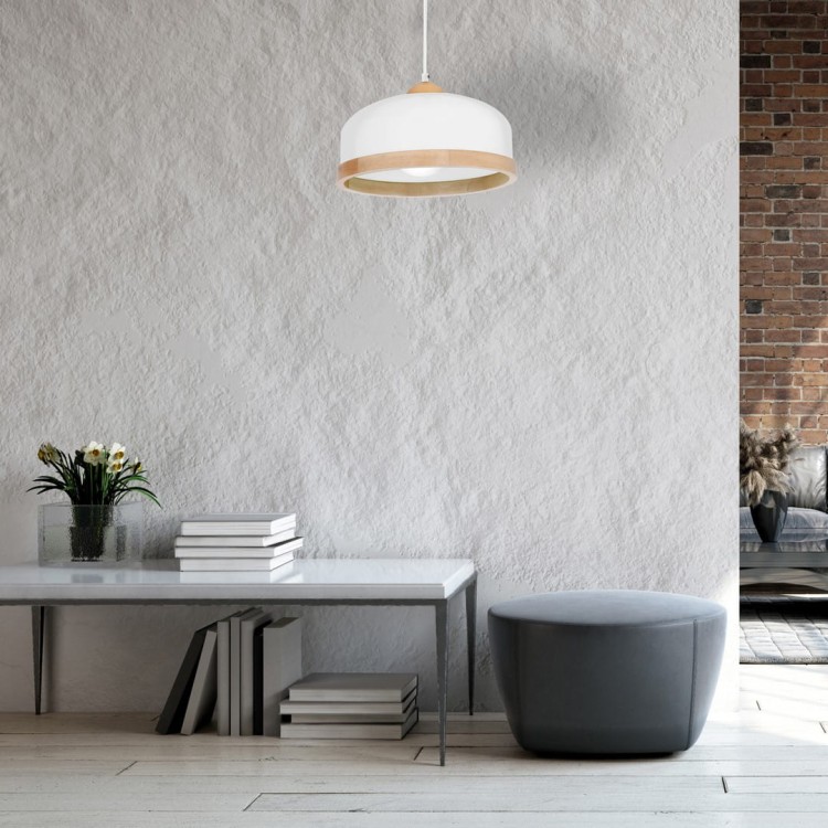 Lampa wisząca STUDIO WHITE 1xE27 MLP8848 Milagro