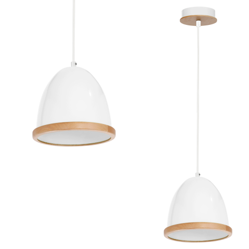 Lampa wisząca STUDIO WHITE 1xE27 MLP8849 Milagro