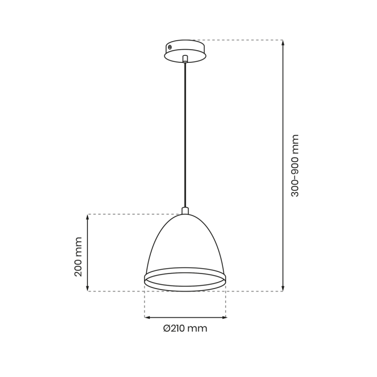 Lampa wisząca STUDIO WHITE 1xE27 MLP8849 Milagro