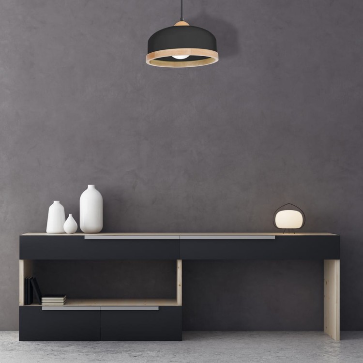 Lampa wisząca STUDIO BLACK 1xE27 MLP8851 Milagro