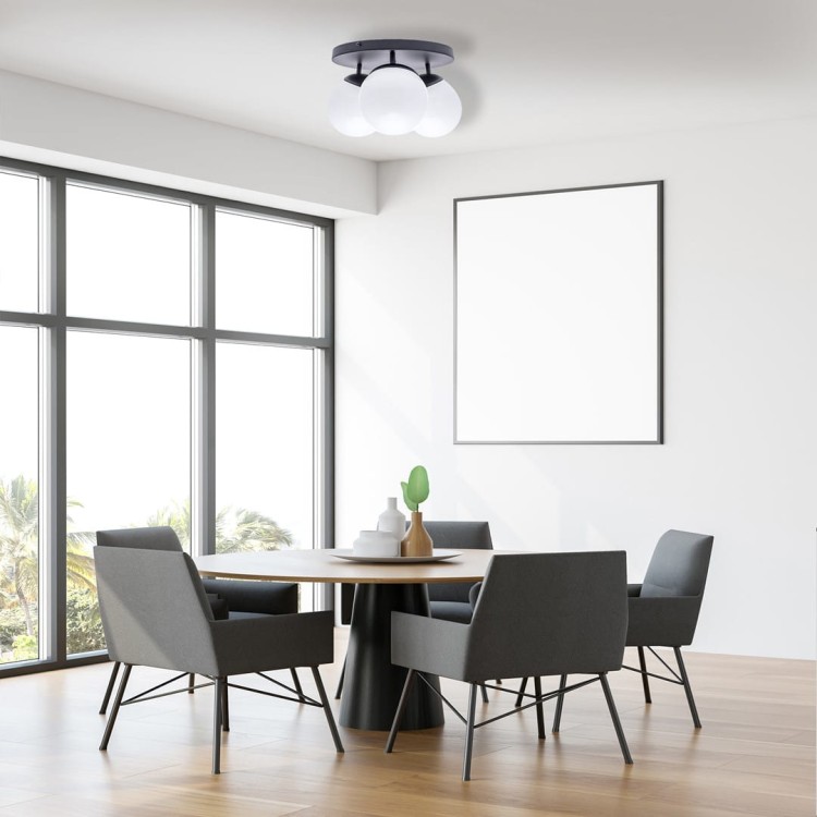 Lampa sufitowa SFERA BLACK 3xE14 MLP8858 Milagro