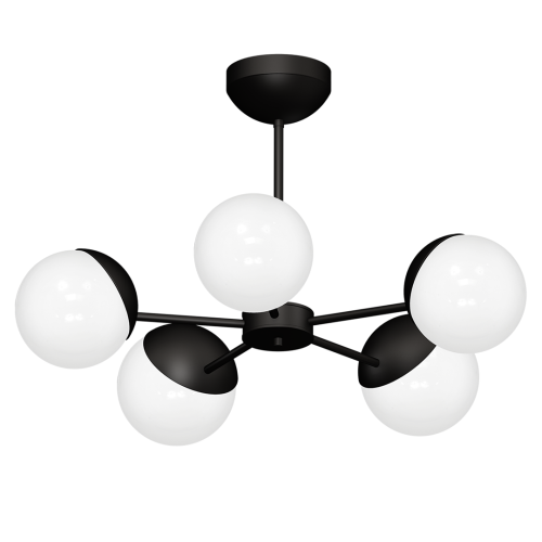 Żyrandol SFERA BLACK 5xE14 MLP8866 Milagro