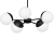 Żyrandol SFERA BLACK 5xE14 MLP8866 Milagro