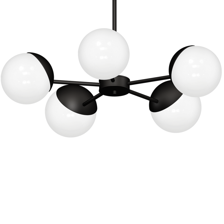 Żyrandol SFERA BLACK 5xE14 MLP8866 Milagro