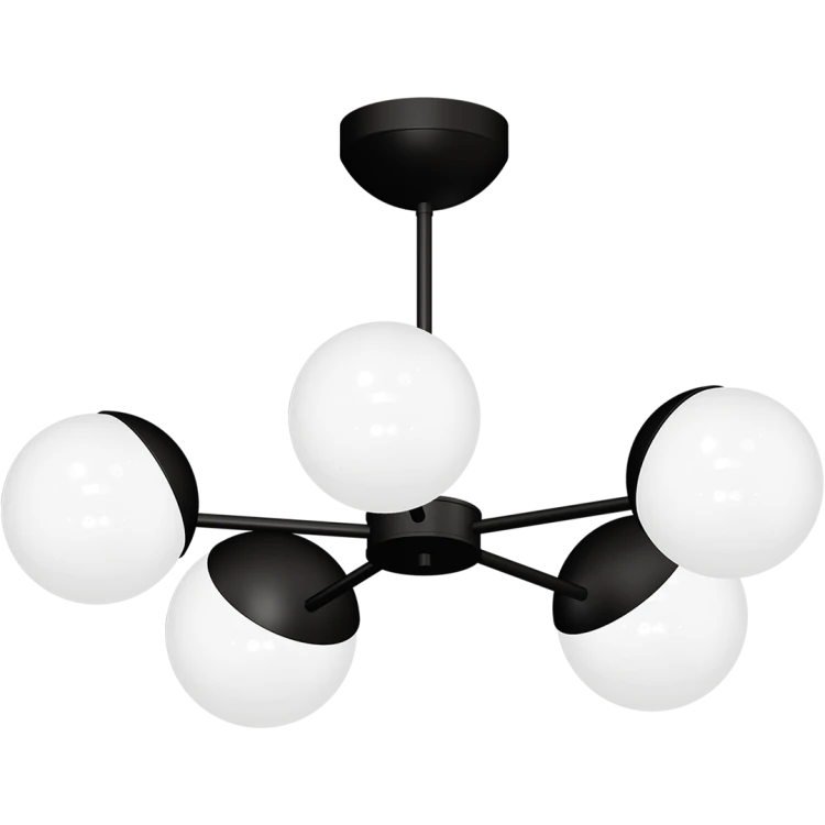 Żyrandol SFERA BLACK 5xE14 MLP8866 Milagro