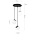 Lampa wisząca SFERA BLACK 3xE14 MLP8868 Milagro