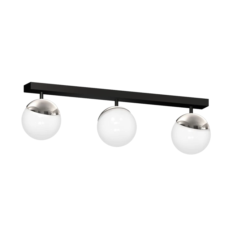 Lampa sufitowa SFERA BLACK/CHROME 3xE14 MLP8873 Milagro