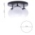 Lampa sufitowa SFERA BLACK/CHROME 3xE14 MLP8874 Milagro