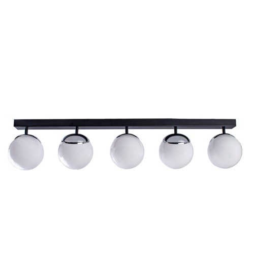 Lampa sufitowa SFERA BLACK/CHROME 5xE14 MLP8875 Milagro