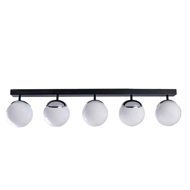 Lampa sufitowa SFERA BLACK/CHROME 5xE14 MLP8875 Milagro