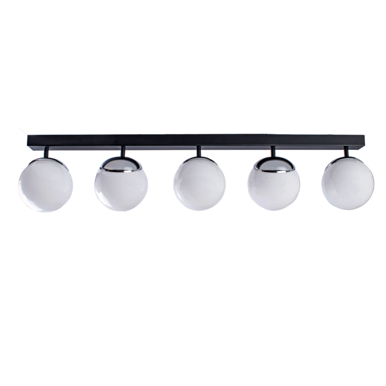Lampa sufitowa SFERA BLACK/CHROME 5xE14 MLP8875 Milagro