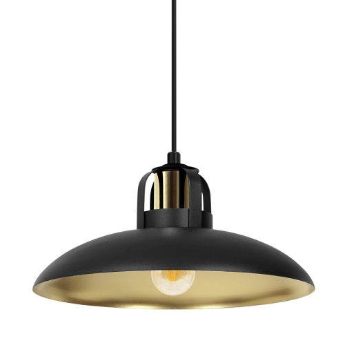 Lampa wisząca FELIX BLACK/GOLD 1xE27 MLP8906 Milagro