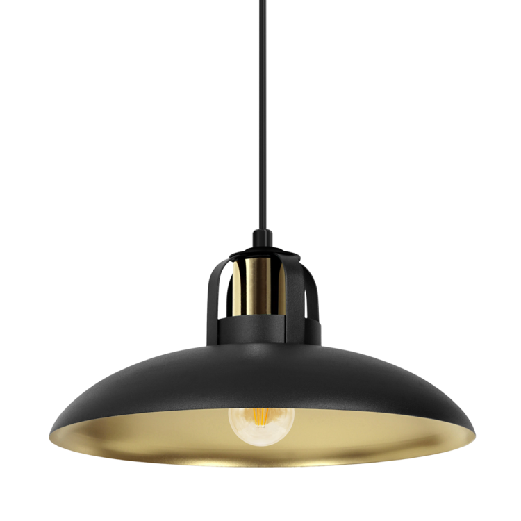 Lampa wisząca FELIX BLACK/GOLD 1xE27 MLP8906 Milagro