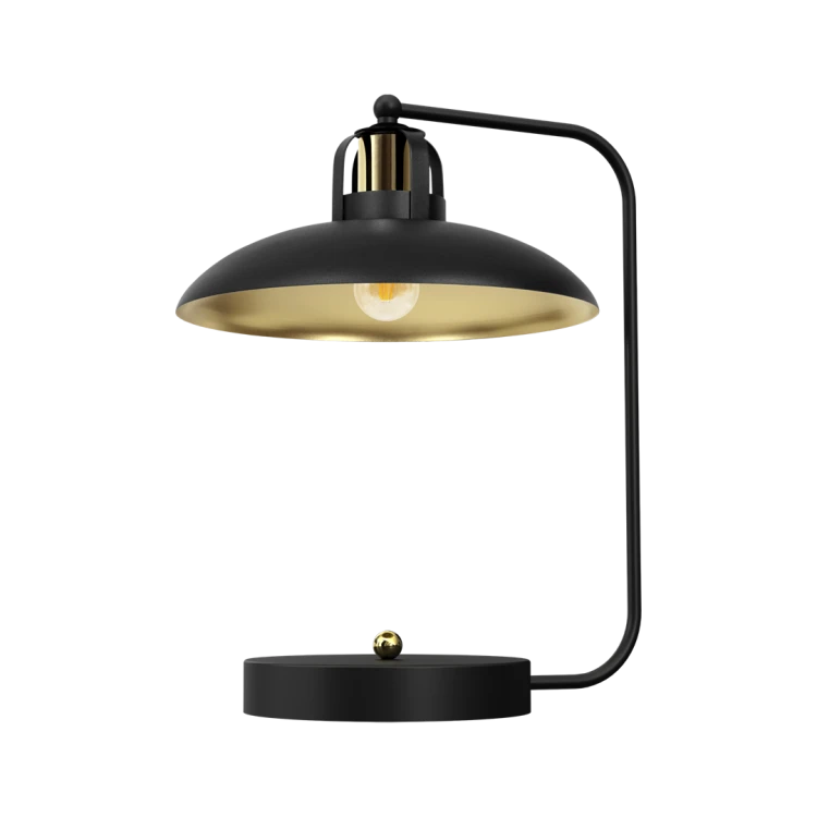 Lampka biurkowa FELIX BLACK/GOLD 1xE27 MLP8908 Milagro