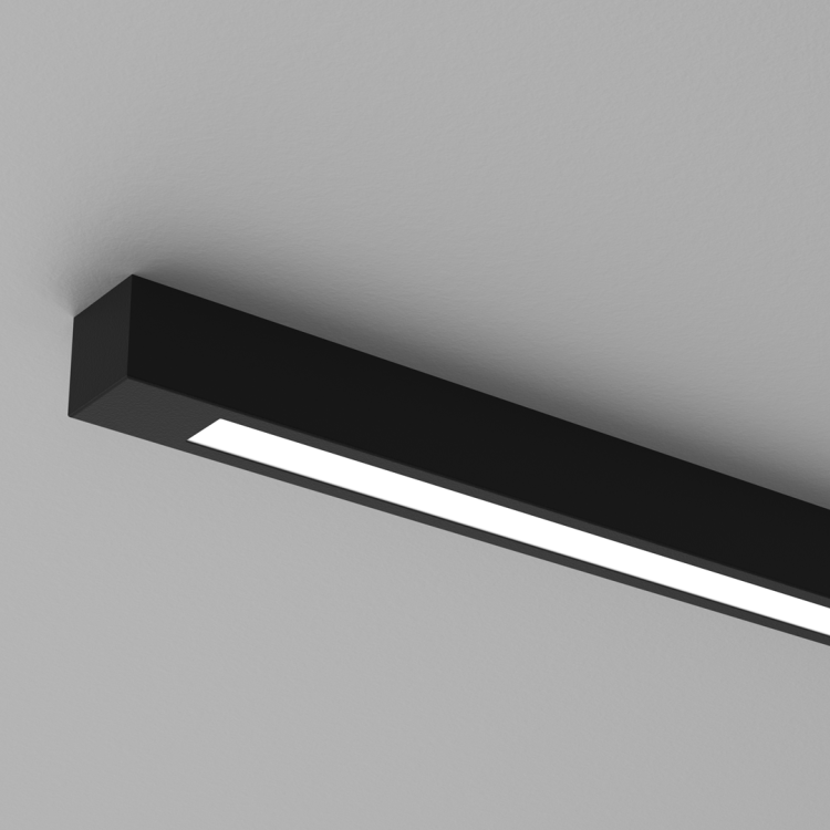 Lampa liniowa sufitowa LUNGO 18W MLP8910 Milagro 124cm 1xT8 LED Loft nowoczesna oprawa oświetleniowa zwis do biura nad biurko stół czarna czarny Inspiracje Premium