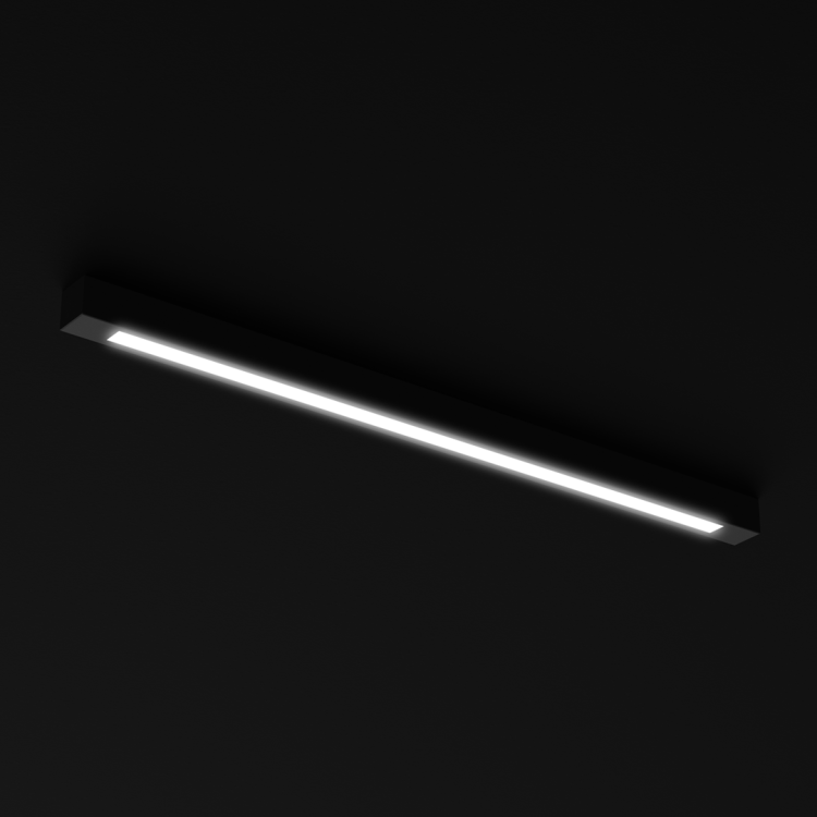 Lampa liniowa sufitowa LUNGO 18W MLP8910 Milagro 124cm 1xT8 LED Loft nowoczesna oprawa oświetleniowa zwis do biura nad biurko stół czarna czarny Inspiracje Premium