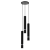 Lampa sufitowa wisząca natynkowa JOKER BLACK/CHROME 3xGU10 MLP8916 Milagro 3x GU10 50-90cm Spot oprawa oświetleniowa nowoczesna Industrialna Loft nawierzchniowa metal zwis czarny czarna chrom Inspiracje Premium